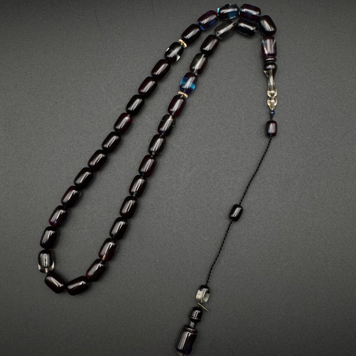 Black Ocean Prayer Beads (Worry Beads)